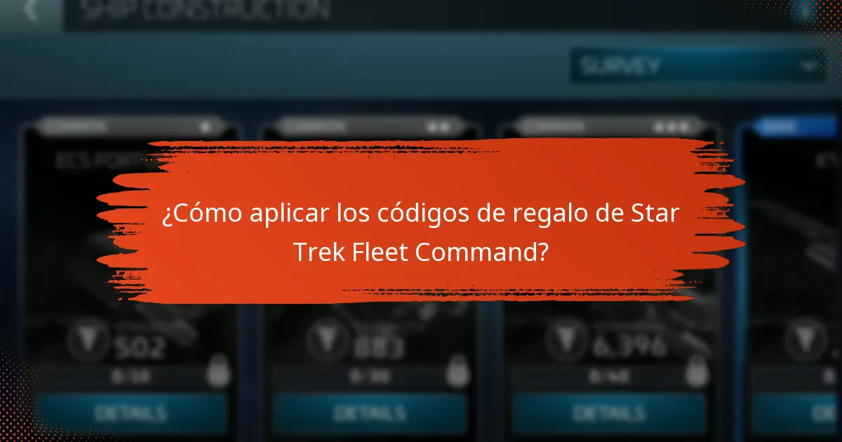 ¿Cómo aplicar los códigos de regalo de Star Trek Fleet Command?