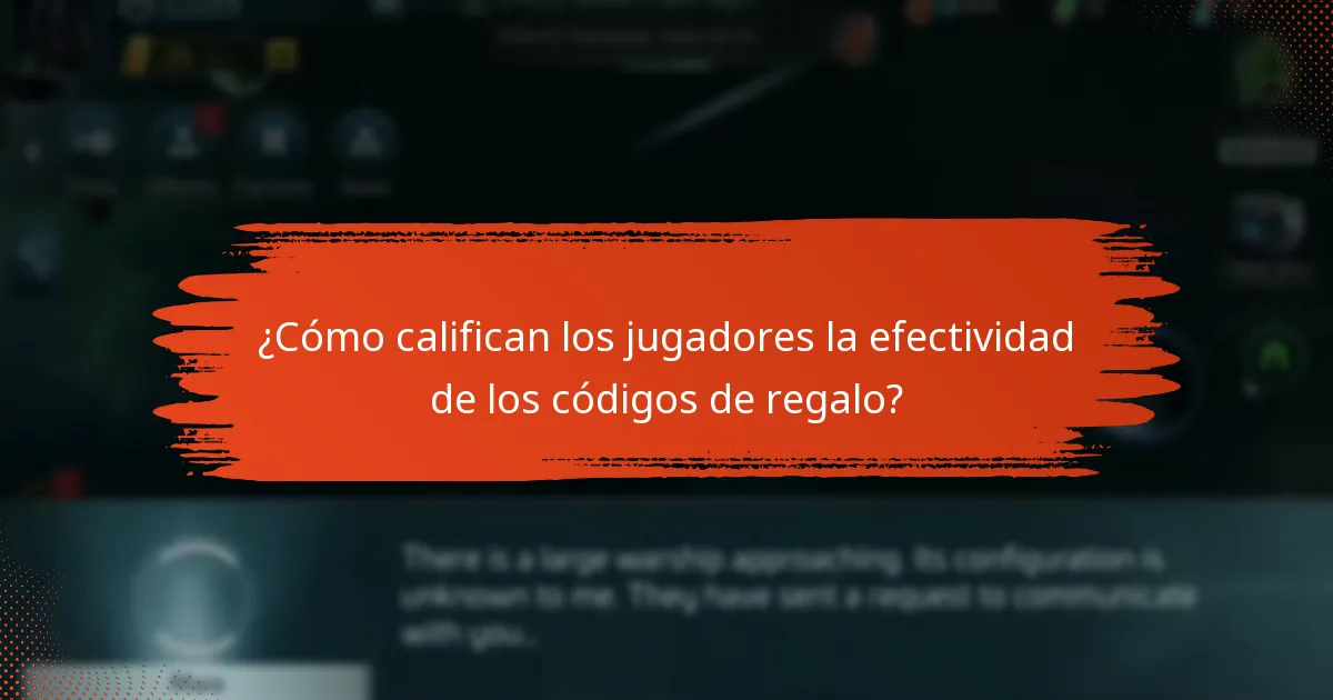 ¿Cómo califican los jugadores la efectividad de los códigos de regalo?