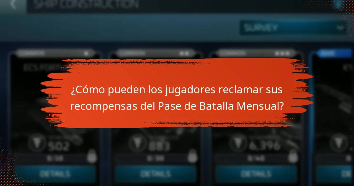 ¿Cómo pueden los jugadores reclamar sus recompensas del Pase de Batalla Mensual?