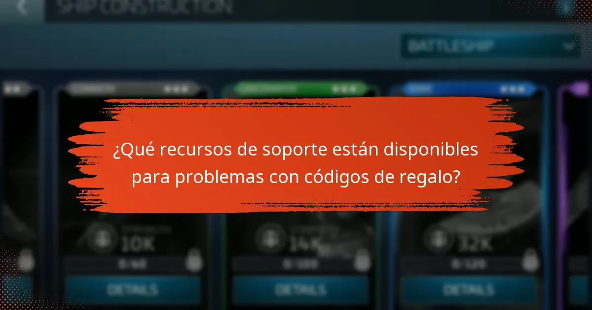 ¿Qué recursos de soporte están disponibles para problemas con códigos de regalo?